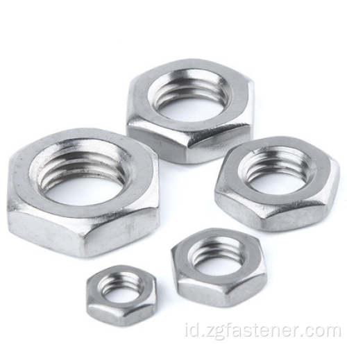 M10 Stainless Steel Hex Thin Thin